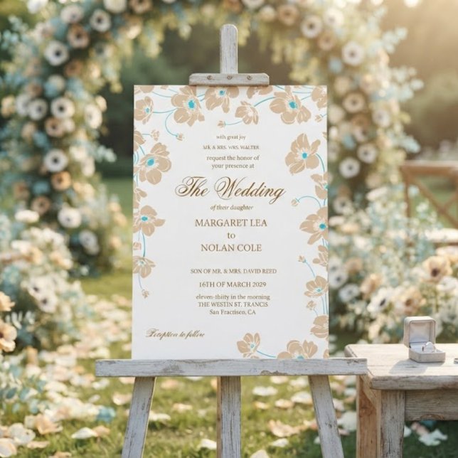 Elegant Anemone Floral Wedding Invitation (Creator Uploaded)
