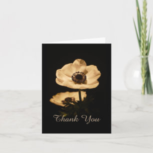 Elegant Anemone Flowers Thank You Card