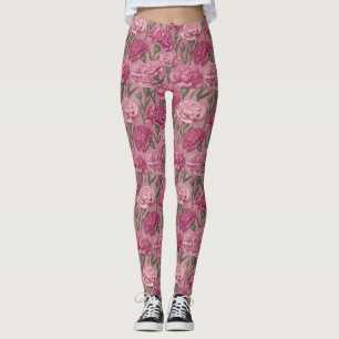 Elegant Anemones Accent Maternity Leggings