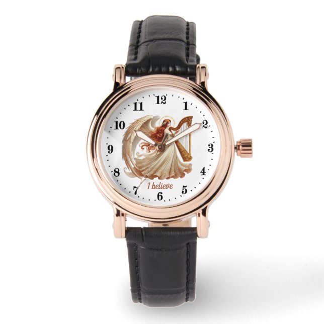 Elegant Angel lovers customisable  Watch (Front)