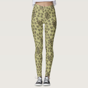 elegant animal print leggings