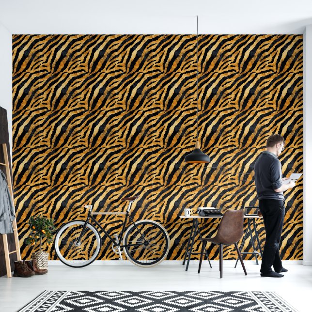 Elegant Animal Prints Digital Papers Patterns Wallpaper (Living Room)