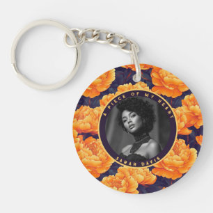Elegant Anniversary Gifts Peony Flower Key Ring