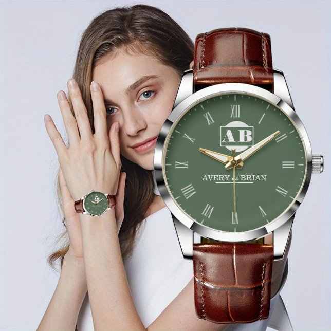 Elegant Anniversary Keepsake Couples Personalized Watch (Creator Uploaded)