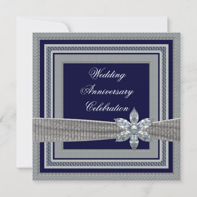Elegant Anniversary Party Invitation (Front)