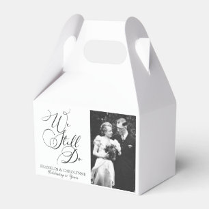 Elegant Anniversary Vow Renewal Photo Favour Box
