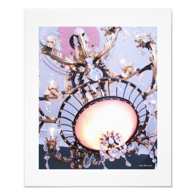 Elegant Antebellum Chandelier Print (Front)