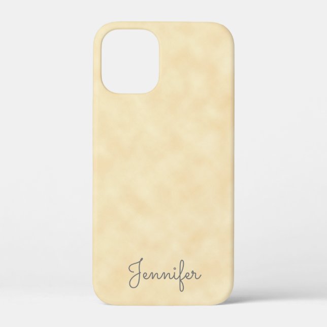 Elegant Antique Parchment with Name Case-Mate iPhone Case (Back)
