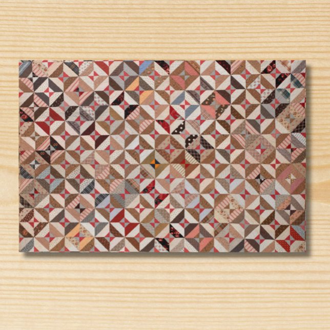 Elegant Antique Patchwork Quilt Pattern Doormat (A vintage quilt doormat elevates traditional and more contemporary styles of home décor!)