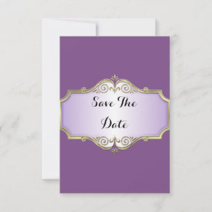 Elegant Antique Satin Wedding Save The Date