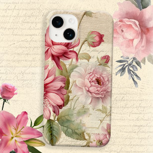 Elegant Antique Vintage French Floral Collage Case-Mate iPhone 14 Case