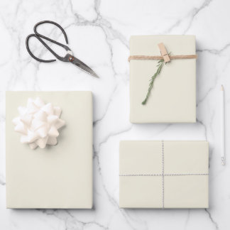 Elegant antique white Minimalist and chic Wrapping Paper Sheet