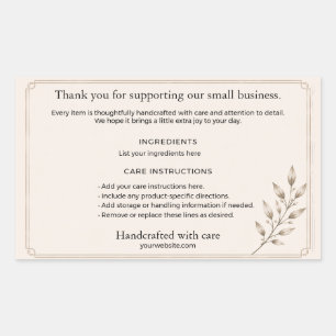 Elegant Apothecary Product Back Label