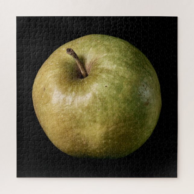 Elegant Apple Collection on Black Jigsaw Puzzle (Vertical)