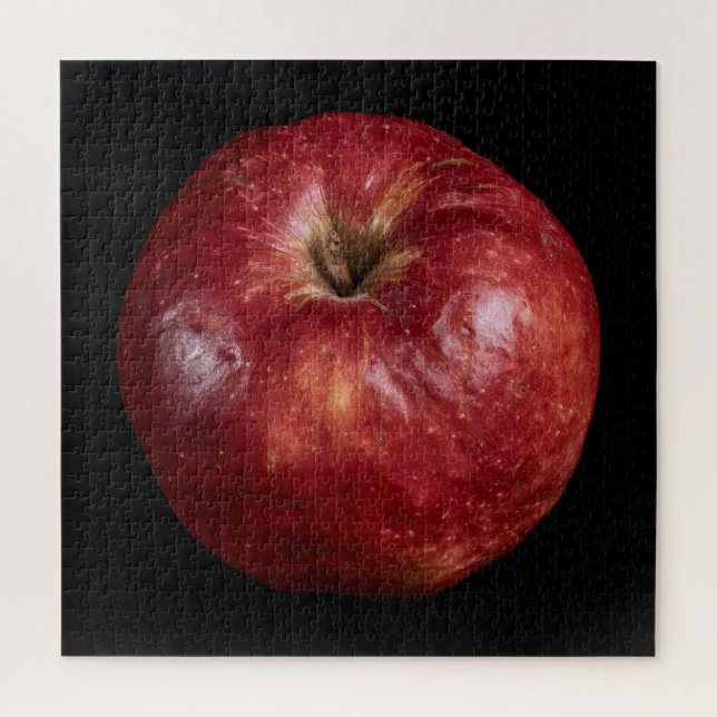 Elegant Apple Collection on Black Jigsaw Puzzle (Vertical)
