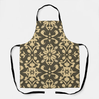 Elegant Apron with Symmetrical Digital Print