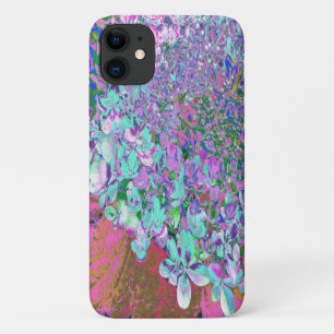 Elegant Aqua and Purple Limelight Hydrangea Detail Case-Mate iPhone Case