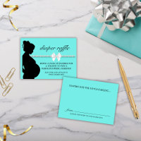 Elegant Aqua Tiffany Diaper Raffle Baby Shower