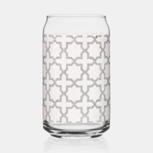 Elegant Arabesque Ornament Can Glass