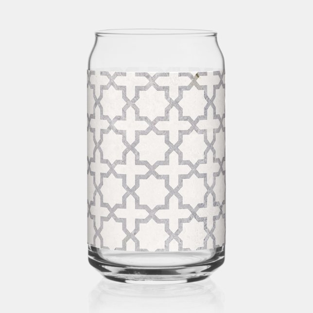 Elegant Arabesque Ornament Can Glass (Front)