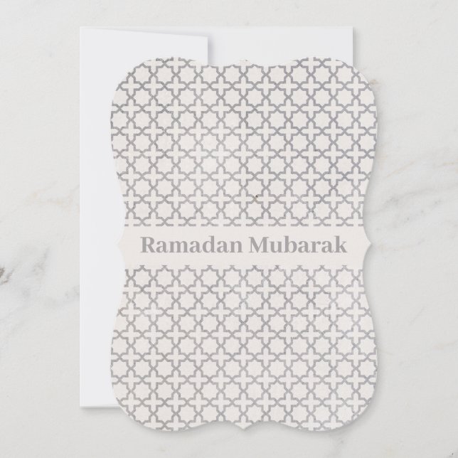Elegant Arabesque Ornament Card (Front)