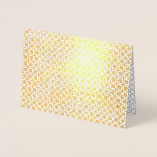 Elegant Arabesque Ornament Foil Card