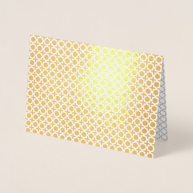 Elegant Arabesque Ornament Foil Card (Front)
