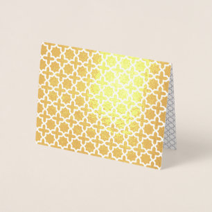 Elegant Arabesque Ornament Foil Card