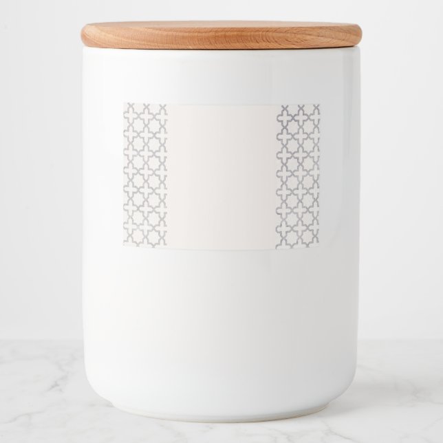 Elegant Arabesque Ornament Food Label (Front)