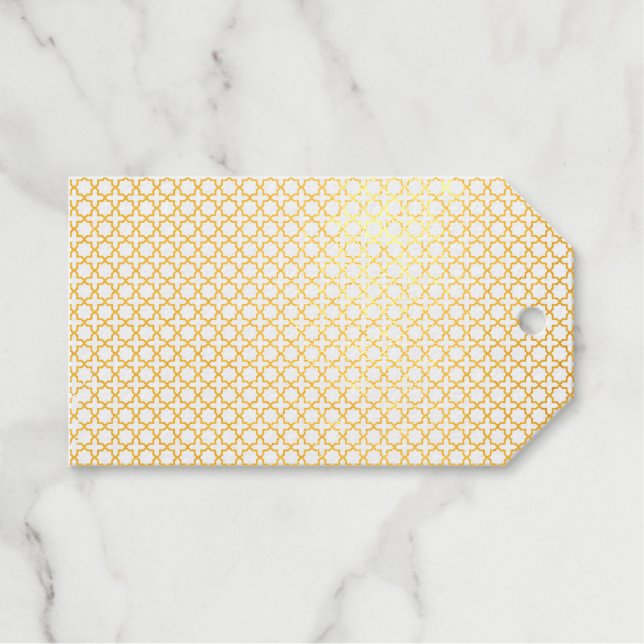 Elegant Arabesque Ornament Gift Tags (Front (Horizontal))