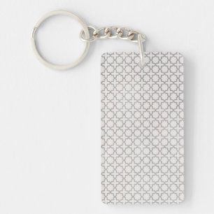 Elegant Arabesque Ornament Key Ring