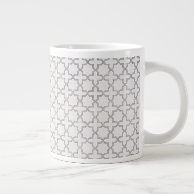 Elegant Arabesque Ornament Large Coffee Mug (Right)