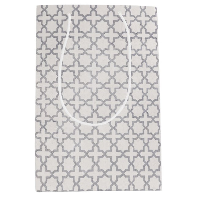 Elegant Arabesque Ornament Medium Gift Bag (Front)