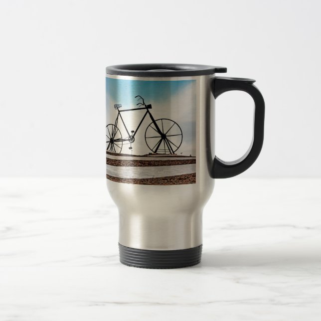 Elegant Arabesque Ornament Travel Mug (Right)