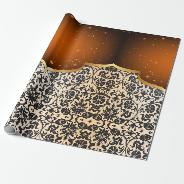 Elegant Arabian Wrapping Paper (Unrolled)