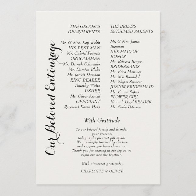 Elegant Arch Botanical Greenery Wedding Event Card (Back)