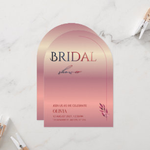 Elegant Arch Bridal Shower Invitation Editable B