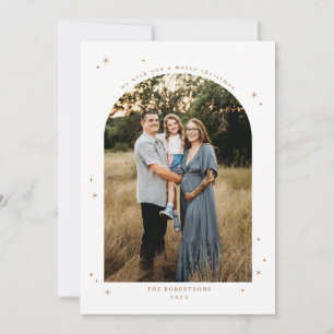 Elegant Arch Christmas Photo Holiday Card