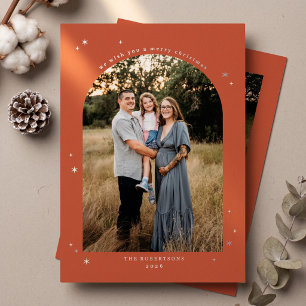 Elegant Arch Christmas Photo - Orange