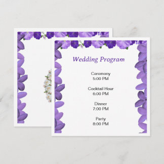 Elegant Arch Floral Wedding Program | Acrylic  Programme