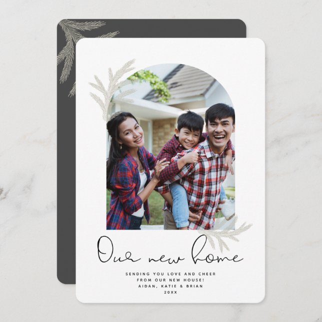 Elegant Arch | OUR NEW HOME Modern Spruce Holiday  (Front/Back)