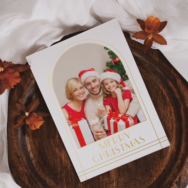  Elegant Arch Personalised Family Photo Christmas (Creator Uploaded)