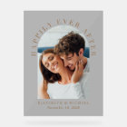 Elegant Arch Photo Gold Frosted Wedding Welcome