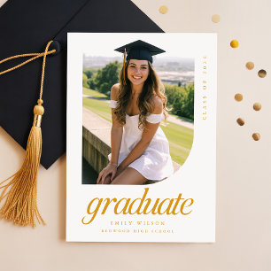 Elegant Arch Photo Graduation Party Invitation