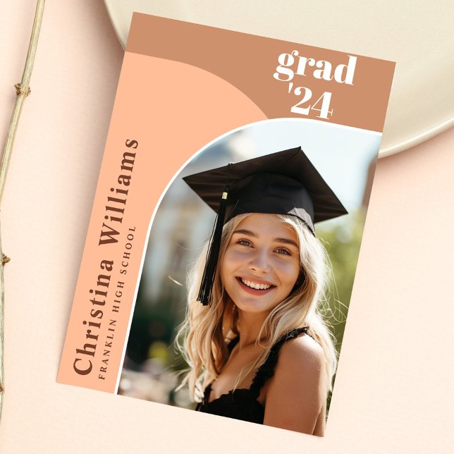 Elegant Arch Photo High School Graduation Party Invitation (Elegant Arch Photo High School Graduation Party Invitation)