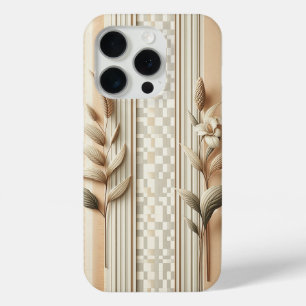Elegant Architectural Botanical Phone Case - Beige