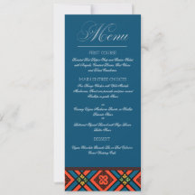 Elegant Architectural Flat Geometric Wedding Menu