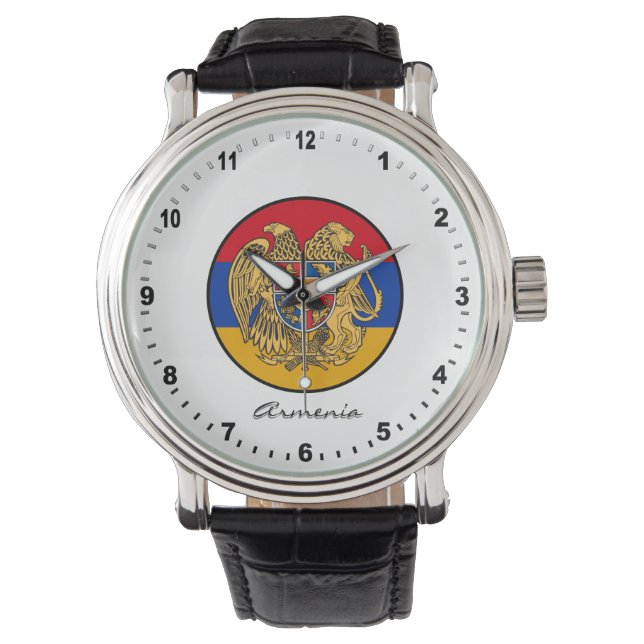 Elegant Armenia Watch & Armenian Flag  (Front)