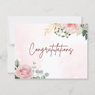 Elegant art  congratulations on your achievement  postcard