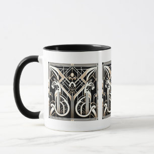 Elegant Art Deco cat Mug
